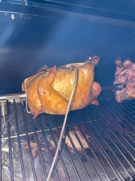 [Hearth.com] Got a Rotisserie for Smokin Chicken on the Pellet Grill and gave it a whirl !