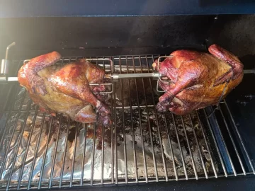 [Hearth.com] Got a Rotisserie for Smokin Chicken on the Pellet Grill and gave it a whirl !