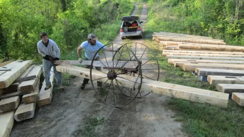 [Hearth.com] Moving Big Logs