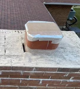 [Hearth.com] Stainless cover vs full chimney cap over masonry crown