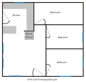 [Hearth.com] Wood Stove for 576 Sq Ft House