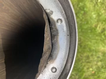 [Hearth.com] Chimney Pipe Inner Wall Bent At Joint