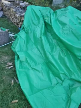 [Hearth.com] Directions for Tarp with poles ?