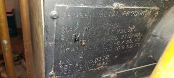 [Hearth.com] Identifying a Jensen Wood Boiler