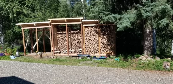 [Hearth.com] 2020 woodshed design, mark 1 is built and filled