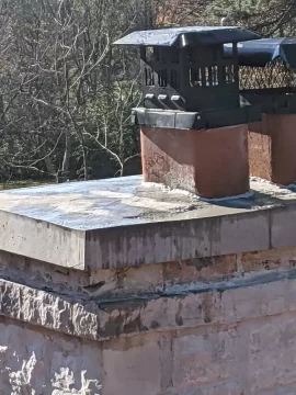 [Hearth.com] Chimney crown pooling water