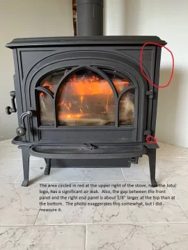 [Hearth.com] Jotul Oslo F500 V3 air leaks