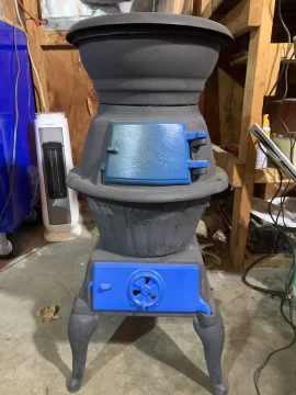 [Hearth.com] Cast Iron Coal Burning stove made in West Germany, Identification and value