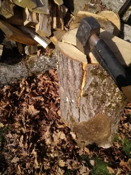 [Hearth.com] Need a splitter, way in over my head with monster oak logs