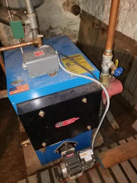 [Hearth.com] Just moved - New to system - indoor wood boiler with oil boiler