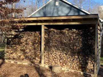 [Hearth.com] 10 Cord Wood Shed Finished!