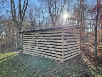 [Hearth.com] 10 Cord Wood Shed Finished!