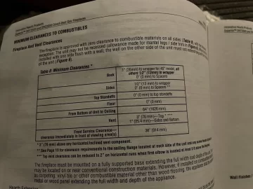 [Hearth.com] Minimum Clearance to Combustibles