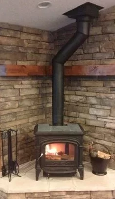 [Hearth.com] Wood stove install into gutted zero clearance cavity.