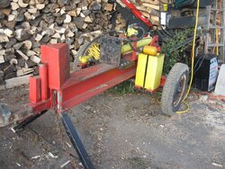 Pictures of my Homemade Log Splitter-Ideas for Hydraulic Tank?