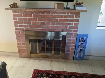 [Hearth.com] Wood stove clearance in a masonry fireplace