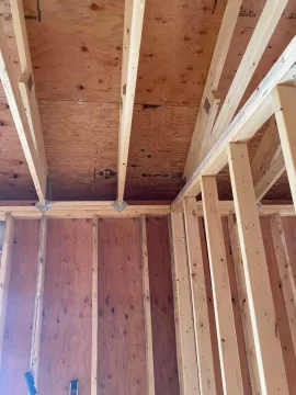 [Hearth.com] Wood stove roof joist problem