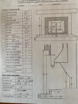 [Hearth.com] Fireplace upgrade to insert, size and measurements included - thoughts and guidance