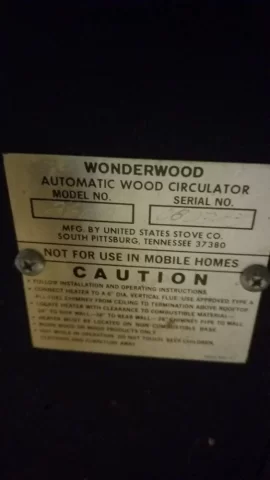 [Hearth.com] Wonder Wood model 2600 manual