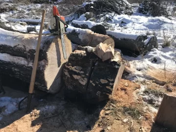 [Hearth.com] How to roll super large logs to buck? By hand.