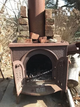 [Hearth.com] Wood Stove, diy outdoor fireplace?