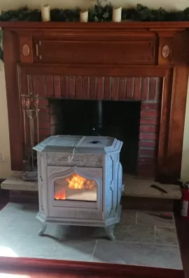 [Hearth.com] Hearth Beautification Project (Stove in front of Fireplace)