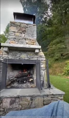 [Hearth.com] Help with chimney smoke problem on outdoor fireplace