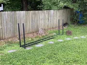 [Hearth.com] A fence lean-to that's also a wood shed