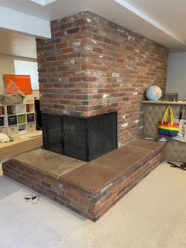 [Hearth.com] Massive hearth taking up too much space - okay to demo, and if so, how?