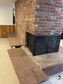 [Hearth.com] Massive hearth taking up too much space - okay to demo, and if so, how?