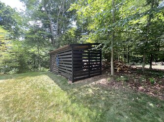 10 Cord Wood Shed Finished!