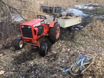 [Hearth.com] Just some pics - Case Garden Tractor and Wood