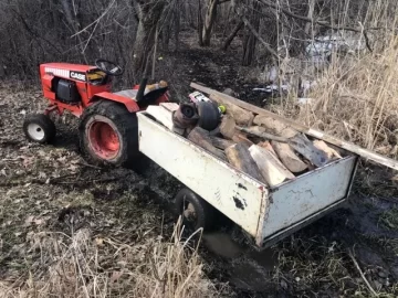 [Hearth.com] Just some pics - Case Garden Tractor and Wood