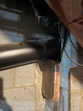 [Hearth.com] Boiler flue pipe close to wall