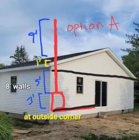 [Hearth.com] opinions needed: 2 sketches of chimney options for BK Ashford 30 purchase tomorrow. Any other options to achieve draft?