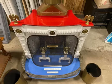 [Hearth.com] Most unusual stove you'll ever see: Portland Stove Foundry Bicentennial stove. One of 2 made!