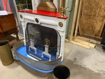 [Hearth.com] Most unusual stove you'll ever see: Portland Stove Foundry Bicentennial stove. One of 2 made!