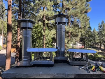 [Hearth.com] In process of converting multi-flue chimney cap to individual, and liners - clearance issues / waterproofing