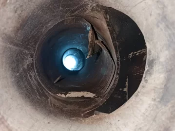 [Hearth.com] Damaged internal lining on 8" double-walled pipe