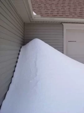 [Hearth.com] Snow was piled high!