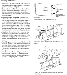 [Hearth.com] Replacing blower in Jotul C450 Kennebec fireplace insert