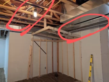 [Hearth.com] Basement Wood Stove - Unfinished Ceiling