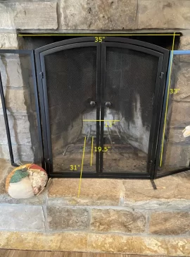 [Hearth.com] Wood Burning Insert for Small Trapezoid Shaped Fireplace