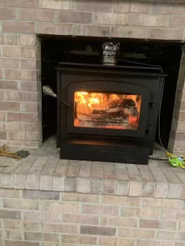 [Hearth.com] Wood Burning Insert for Small Trapezoid Shaped Fireplace