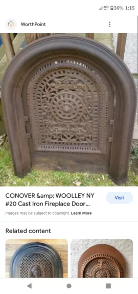 [Hearth.com] Vintage Cast Iron Surround & Summer Cover