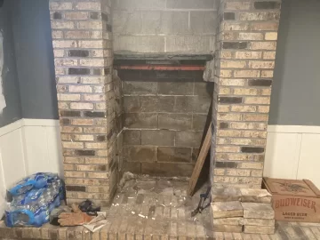 [Hearth.com] Wood stove in fireplace was the plan. Currently on Plan D. Clearance help