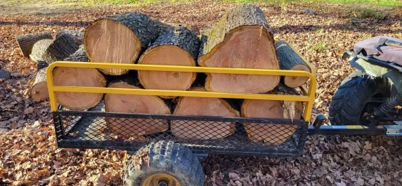 [Hearth.com] A little cherry and ash cutting.