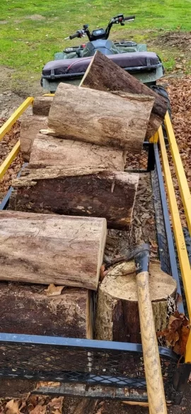 [Hearth.com] A little cherry and ash cutting.