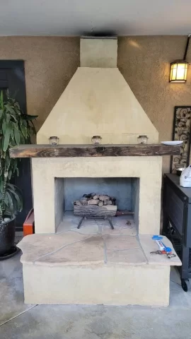 [Hearth.com] Outdoor Gas Fireplace log starter