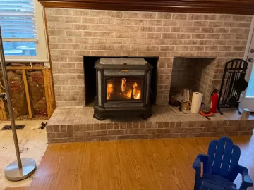 [Hearth.com] Progress Hybrid inside fireplace